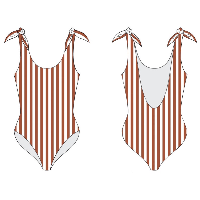 Swimsuit /onepiece / Bathing Suit PDF Sewing Pattern for Etsy