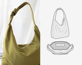 Shopper Bag Handbag Zipper Bag PDF Sewing Pattern in German