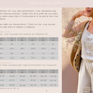 Op de afbeelding: Een maattabel voor kleding in inches en centimeters. De tabel toont de maten voor borst, taille, heupen en binnenbeenlengte voor maten XS tot XXL. De tabel is gedrukt op een witte achtergrond met zwarte tekst.