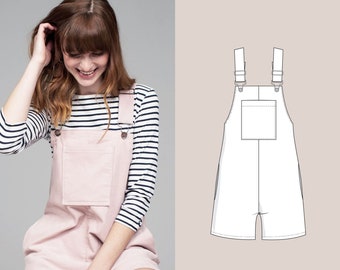 Combinaison Salopette Et Robe Salopette Patron De Couture PDF Et