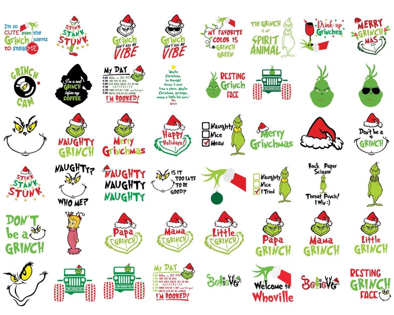 Download 137Grinch SVG Bundle 80 Nightmare before christmas 2020 ...