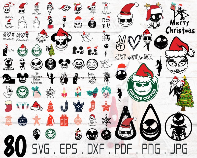 Download 137Grinch SVG Bundle 80 Nightmare before christmas 2020 ...