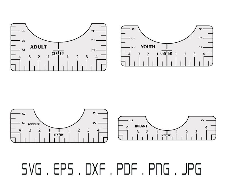 Download Tshirt Ruler Bundle SVG Shirt Placement Guide T-shirt | Etsy