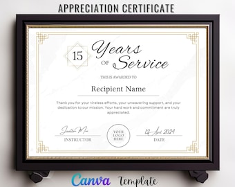 Appreciation Award, Canva Template Of Appreciation Template, Certificate Of Appreciation Template, Canva Template, Printable Template.