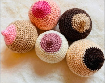 Seno all'uncinetto/lavorato a maglia in acrilico o cotone 100% - sussidio didattico - allattamento - ostetriche/infermiere/doula