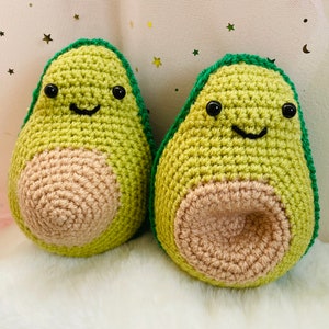 Crochet avocado pair