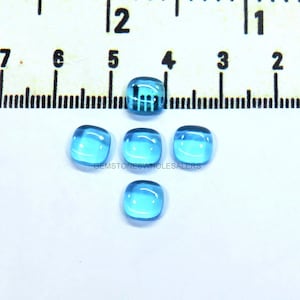 6x Vintage Blue AB Stones, Faceted Round Glass Flatback, 18mm Iridescent  Rhinestones, Transparent Routen Rhombus Rhinestones 