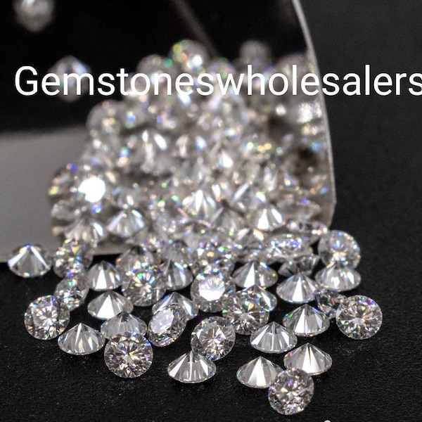 High Quality Moissanite Round Clarity Grade VVS1, Jewellery Use Diamond Round, Jewellery Setting Stone 1 mm To 3 mm Available, Melee Round