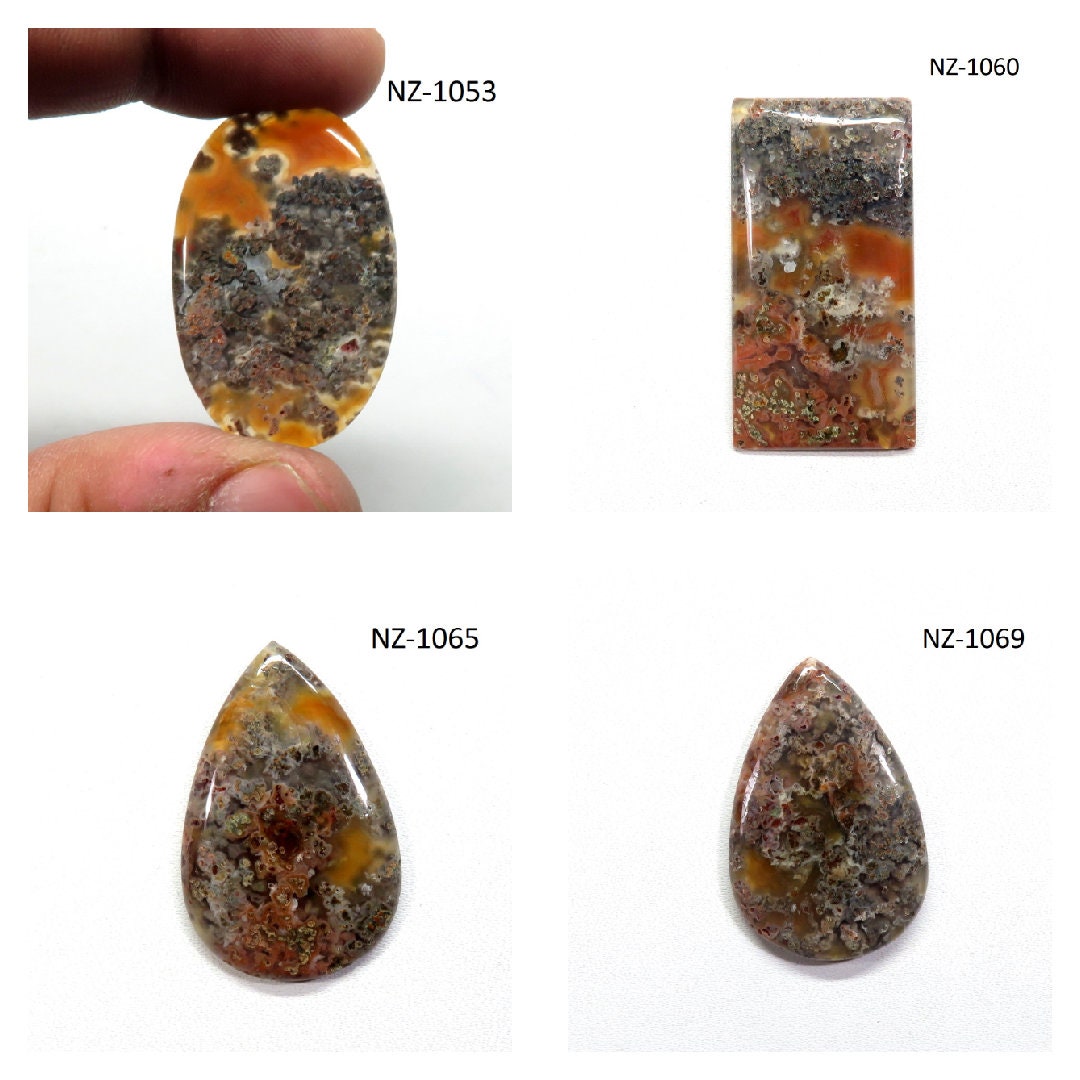 Mexican moss agat Mexican agate gemstone Cabochon moss | Etsy