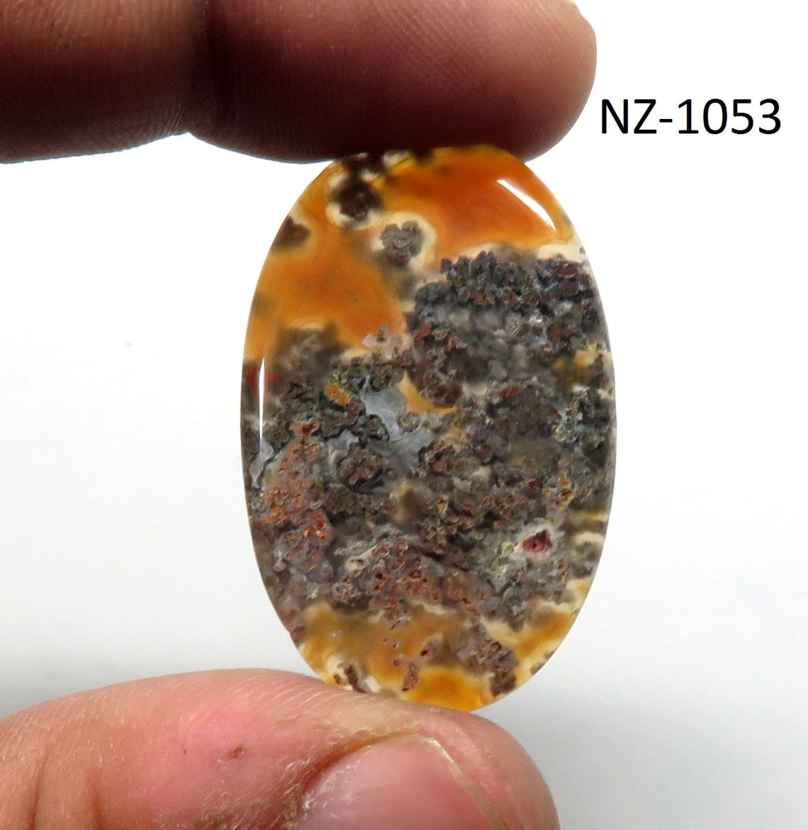 Mexican moss agat Mexican agate gemstone Cabochon moss | Etsy