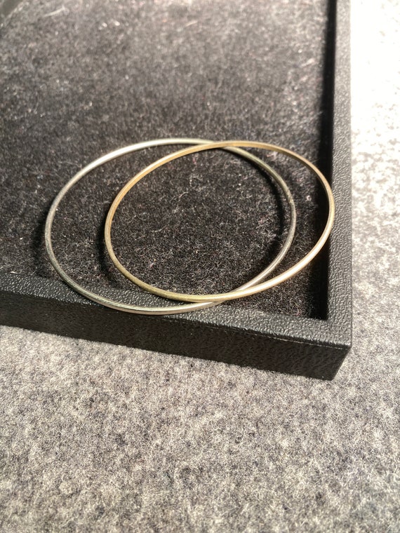 Vintage Etched Bangle Bracelets - Set of 4 - image 7