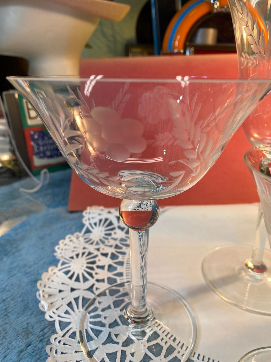 Vintage Colony Glass Champagne/sherbet Glass - Danube Pattern - Etsy