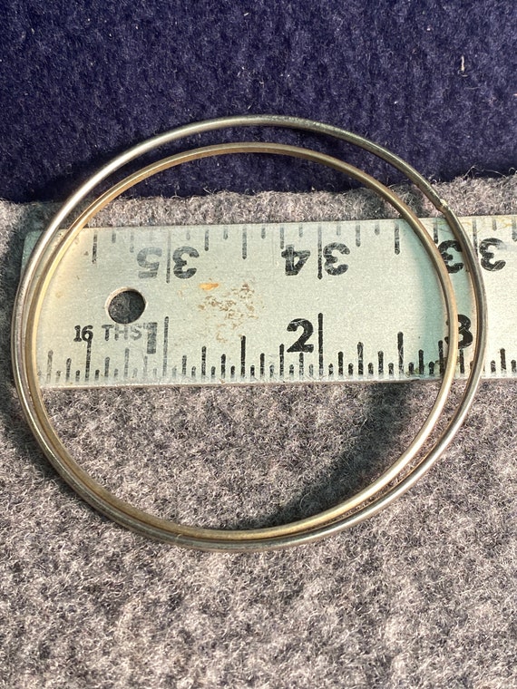 Vintage Etched Bangle Bracelets - Set of 4 - image 9