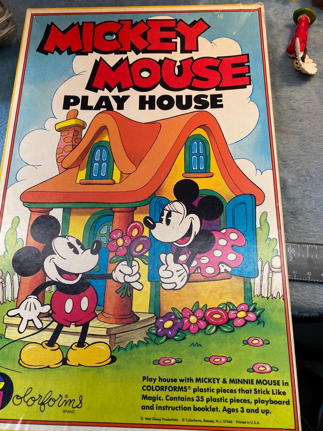 Vintage Colorforms Mickey Mouse Play House Retro Play Set Toy Kids Walt ...