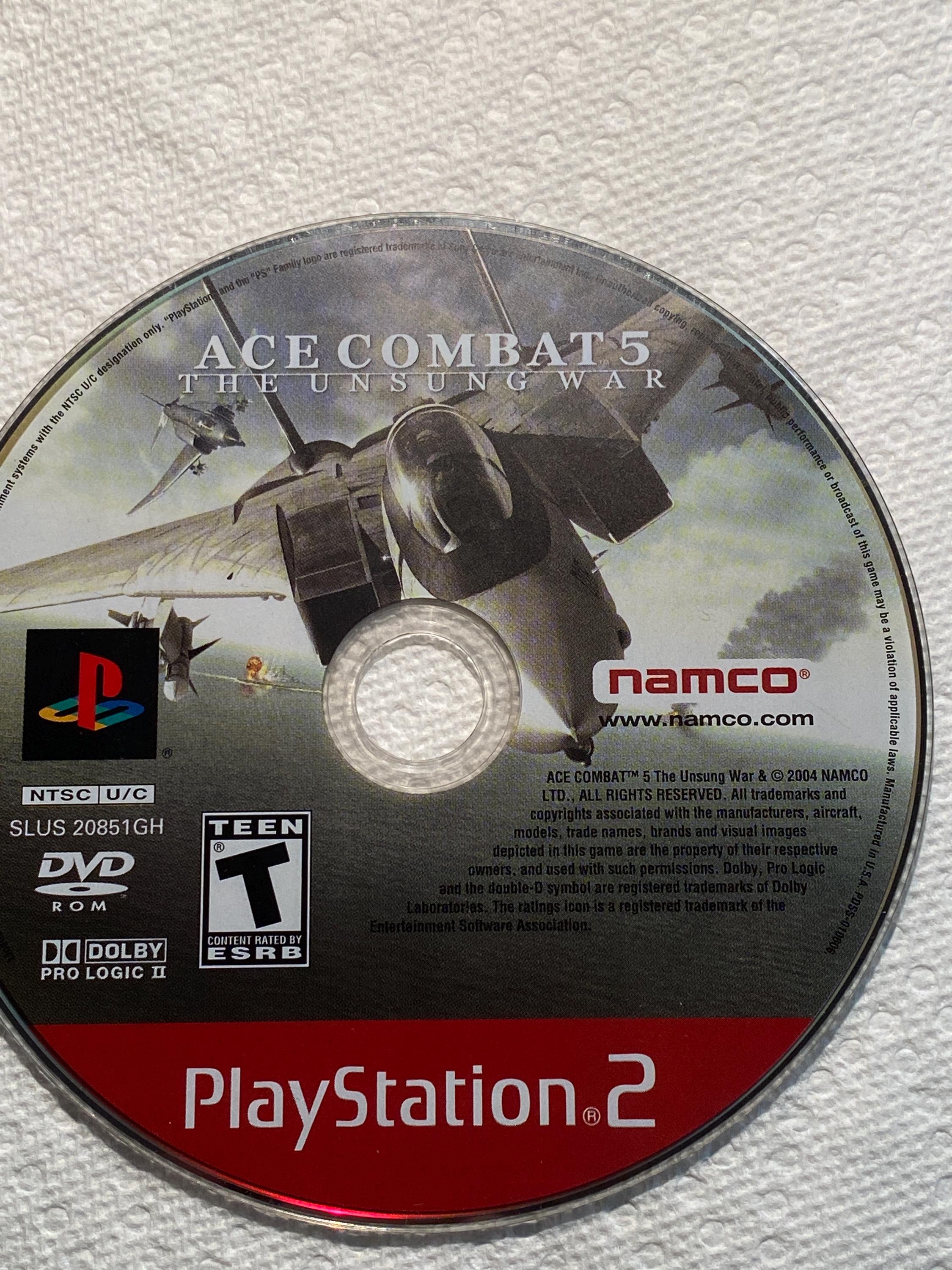 Play Station 2ace Combat 5: the Unsung War Playstation 2 Disc Only 