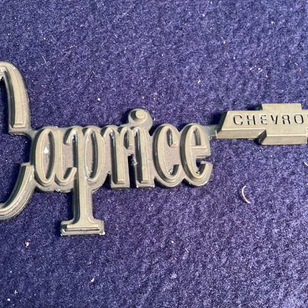 Chevrolet Caprice vintage Name Plate