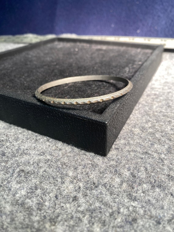 Vintage Etched Bangle Bracelets - Set of 4 - image 2