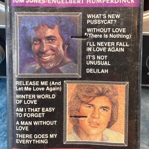 Cassette…Tom Jones & Engelbert Humperdinck Greatest Hits 1983 Cassette Tape Delilah pre-owned
