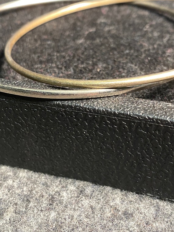 Vintage Etched Bangle Bracelets - Set of 4 - image 8