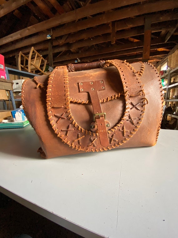 Leather carry all bag