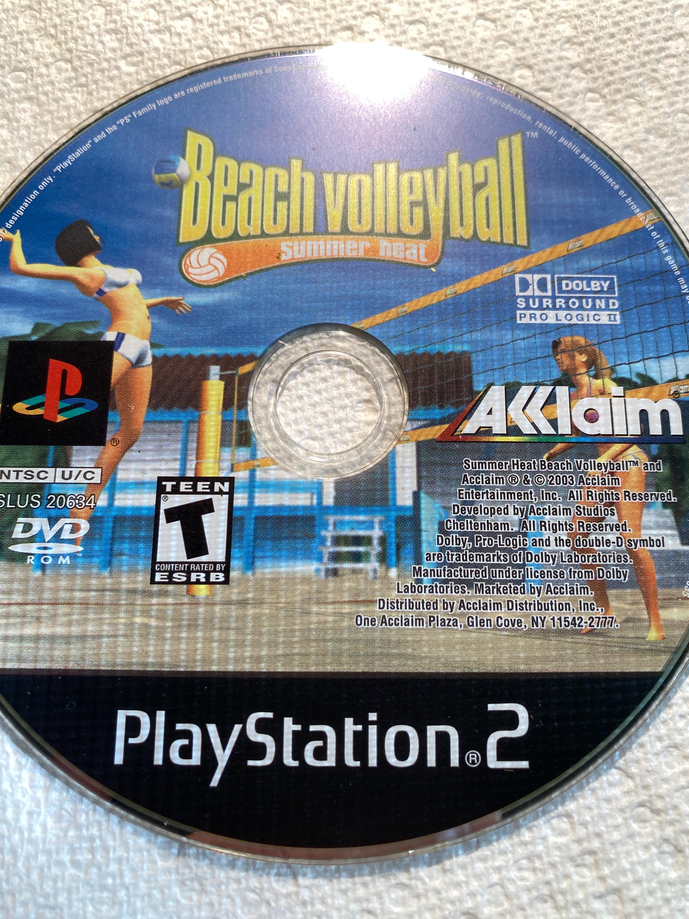 Play Station 2…summer Heat Beach Volleyball (PS2, 2003) Disc Only