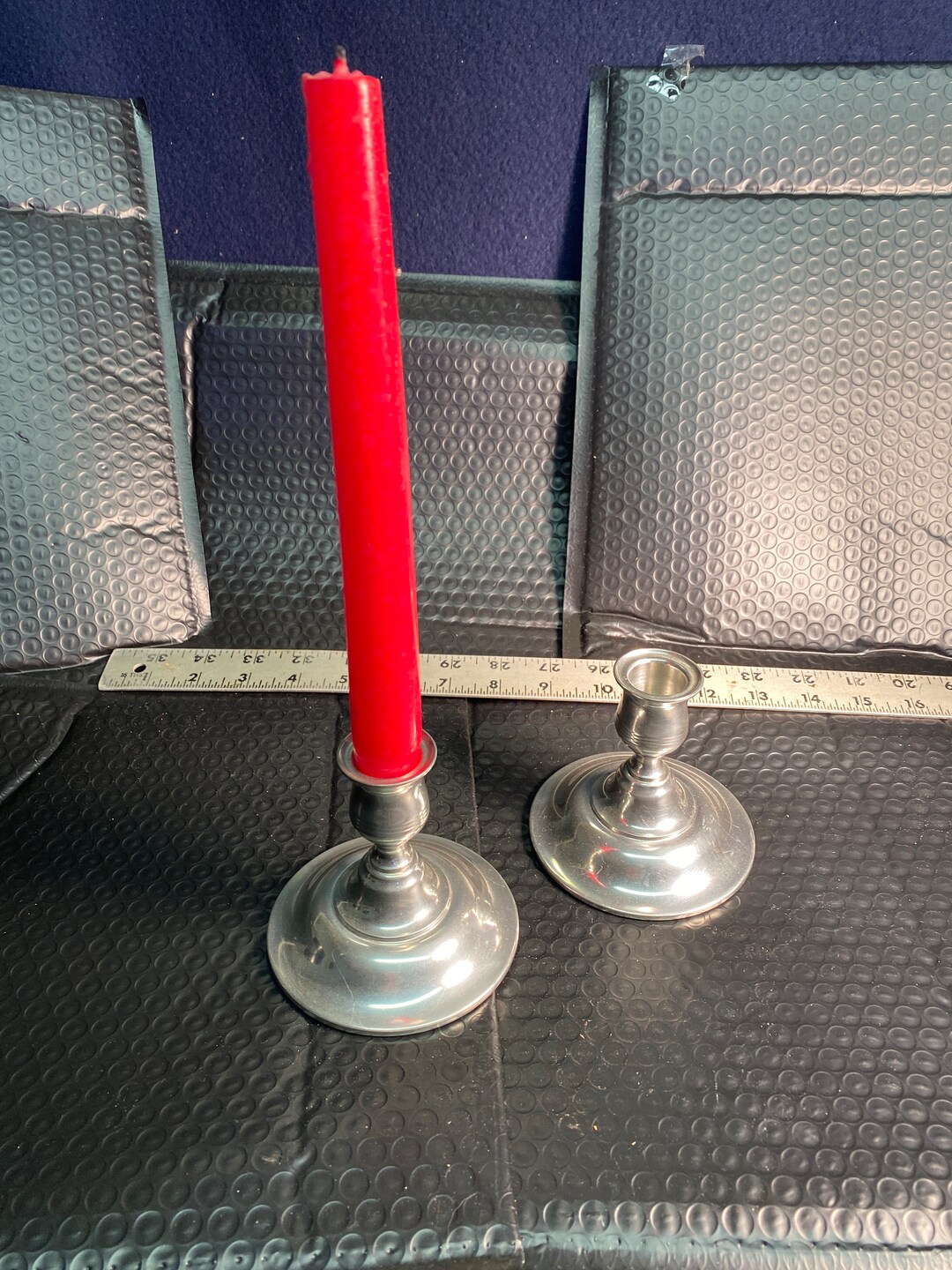 Kirk Stieff Pewter Candle Holders Candlesticks Numbered P11329 Etsy