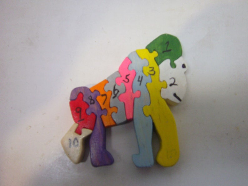 Educational Toys Colorful Little Gorilla Puzzle
