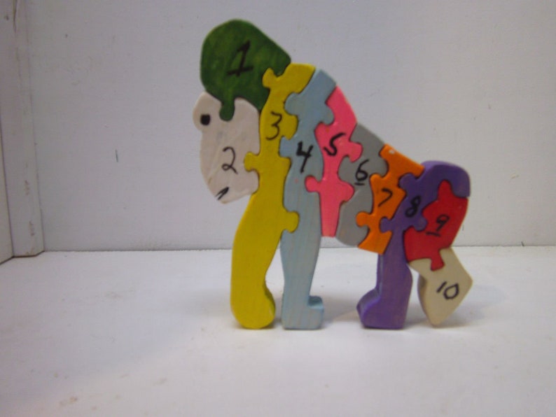 Educational Toys Colorful Little Gorilla Puzzle