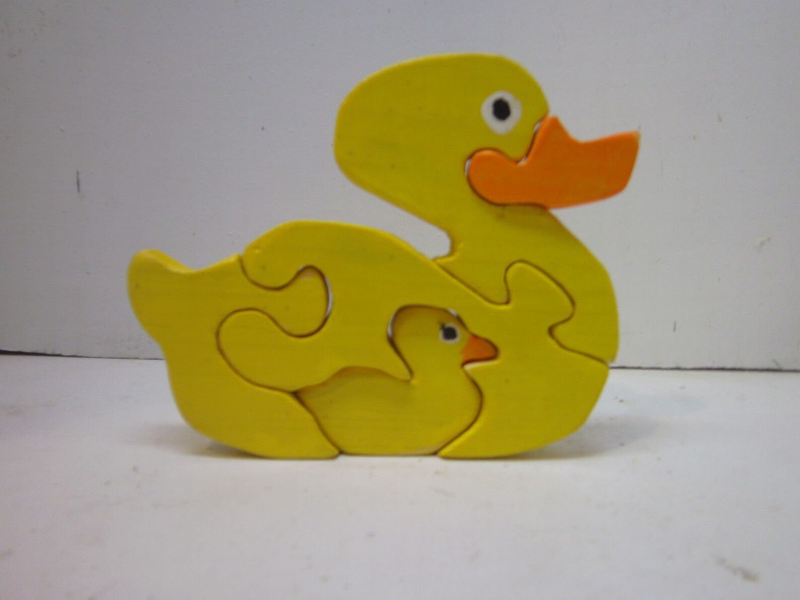 Yellow Duck Puzzle children's wood puzzles Etsy