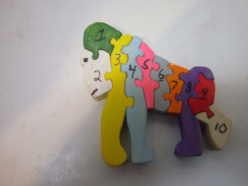 Educational Toys Colorful Little Gorilla Puzzle