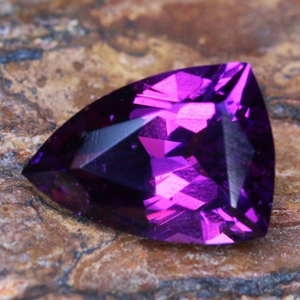 2.59ct Natural Purple Garnet | Shield Cut | Faceted | Purple Stone | Loose Garnet | Purple Garnet