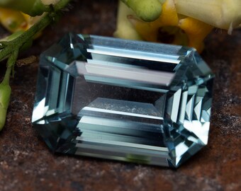6.555 Aquamarine | Engagement Ring | Natural Aquamarine | Emerald Shape | Blue Stone | Loose Stones | Light Blue Aquamarine | Faceted