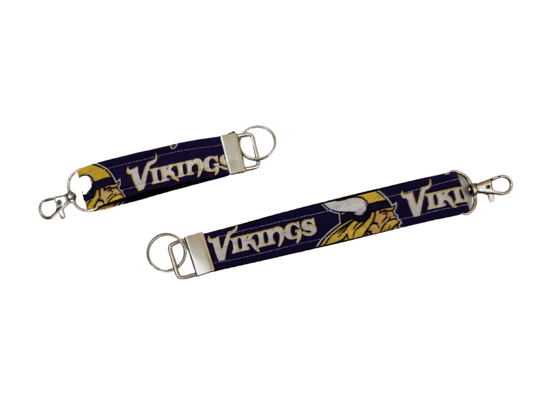 MINNESOTA VIKINGS KEYCHAINS Wristlets Minnesota Vikings Skol Sports Gifts Fan Gift Etsy