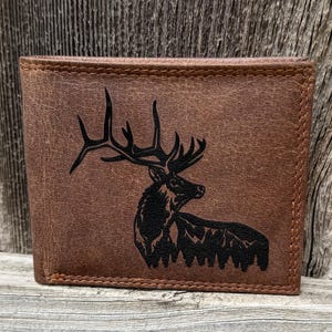 Engraved Leather Wallet for Men: Personalized Groomsmen Gift