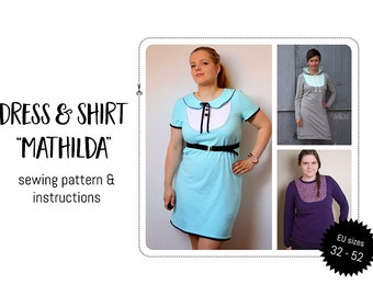 Dress & Shirt "Mathilda" Sewing pattern