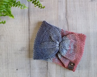 Blǣr // Knitted Headband // Twisted Turban Earwarmer // Adult Knitted Headband // Warm winter Knit Headband // Secret Santa Gift