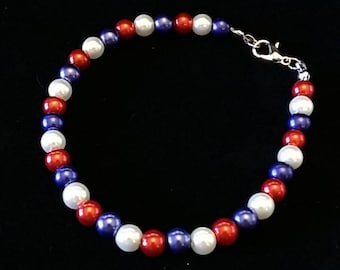 Red White and Blue Bracelet