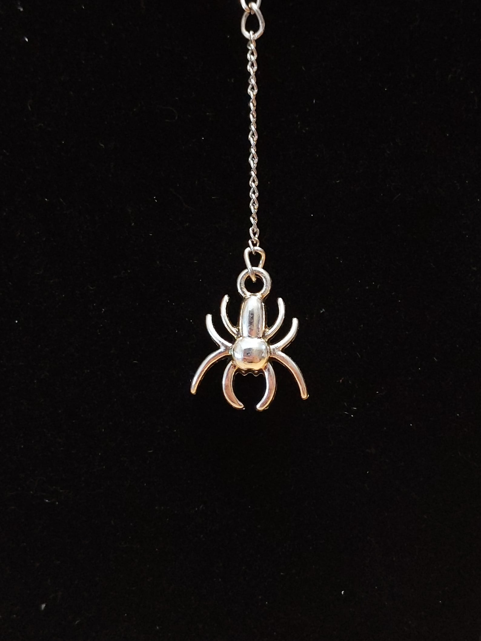 Spider Necklace With Single spider Silk Thread Etsy