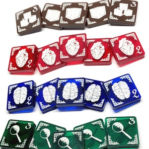 Ermittler Token Set (doppelseitig) für Arkham Horror LKG