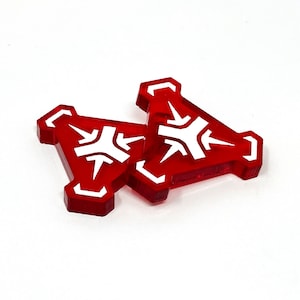 SW Legion compatible, acrylic immobilise tokens