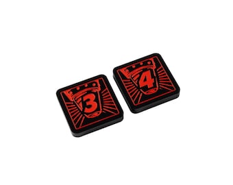 Alert Level Threat 3/4 Tokens for Marvel Champions LCG, Double Sided