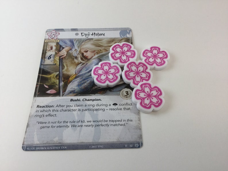 L5R Legend of the Five Rings Acrylic fate tokens image 3