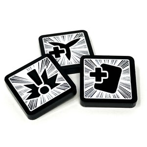 3 x Status Zustand Token für Marvel Champions LKG, doppelseitig