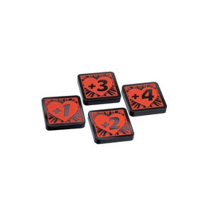 Tokens de aumento de pontos de vida (dois lados) para Marvel Champions LCG