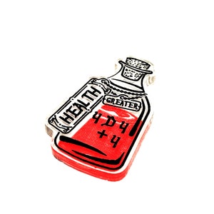 1 x Greater Potion of Healing (double sided) for Dungeons & Dragons