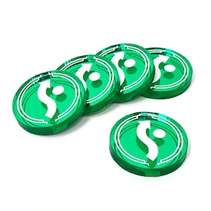 X-wing 2.0 compatible, acrylic evade tokens - mirror series