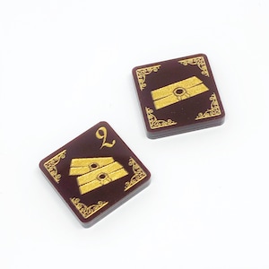 2 x geheime tokens (dubbelzijdig) voor Arkham Horror LCG