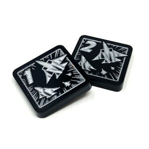 2 x Kommando Token für Marvel Champions LKG, doppelseitig