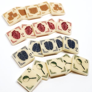 Ermittler Token Set (doppelseitig) für Arkham Horror LKG