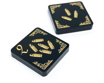 2 x Ammo Tokens (double sided) for Arkham Horror LCG